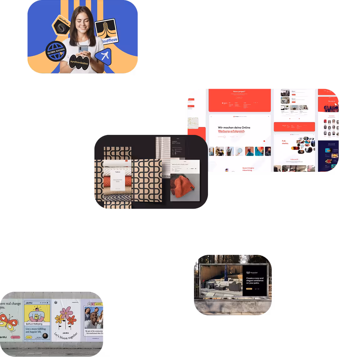 Web design project showcase